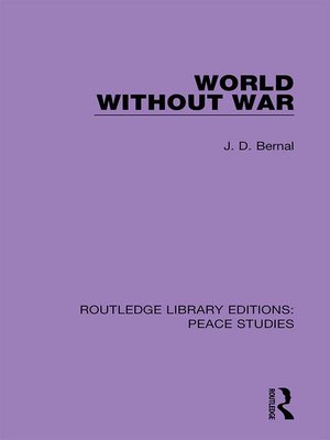cover image of World Without War